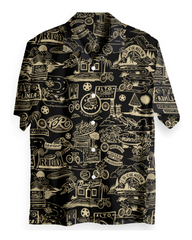 Camisa Hombre Go Rigo Go! X Bohio negro (Chalis)