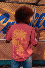 Camiseta Unisex Futbol Criollo Palmera Pastel