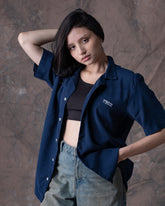 Camisa Unisex Dunan X Bohío Azul (Rayón)