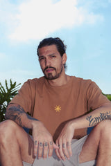 Camiseta Unisex Oversize Renacer Mostaza (190gr algodón)