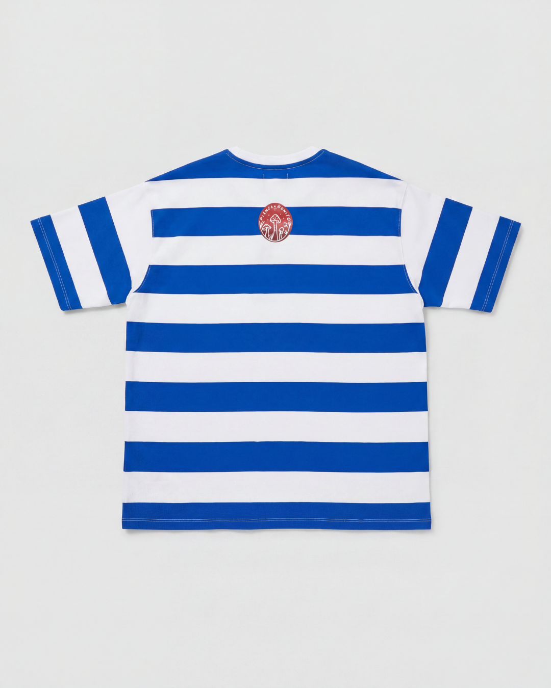Camiseta Oversize Rayas Azul Bohío (Unisex)