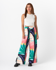 Pantalón mujer Isleña Pura multicolor (Tela náutica)