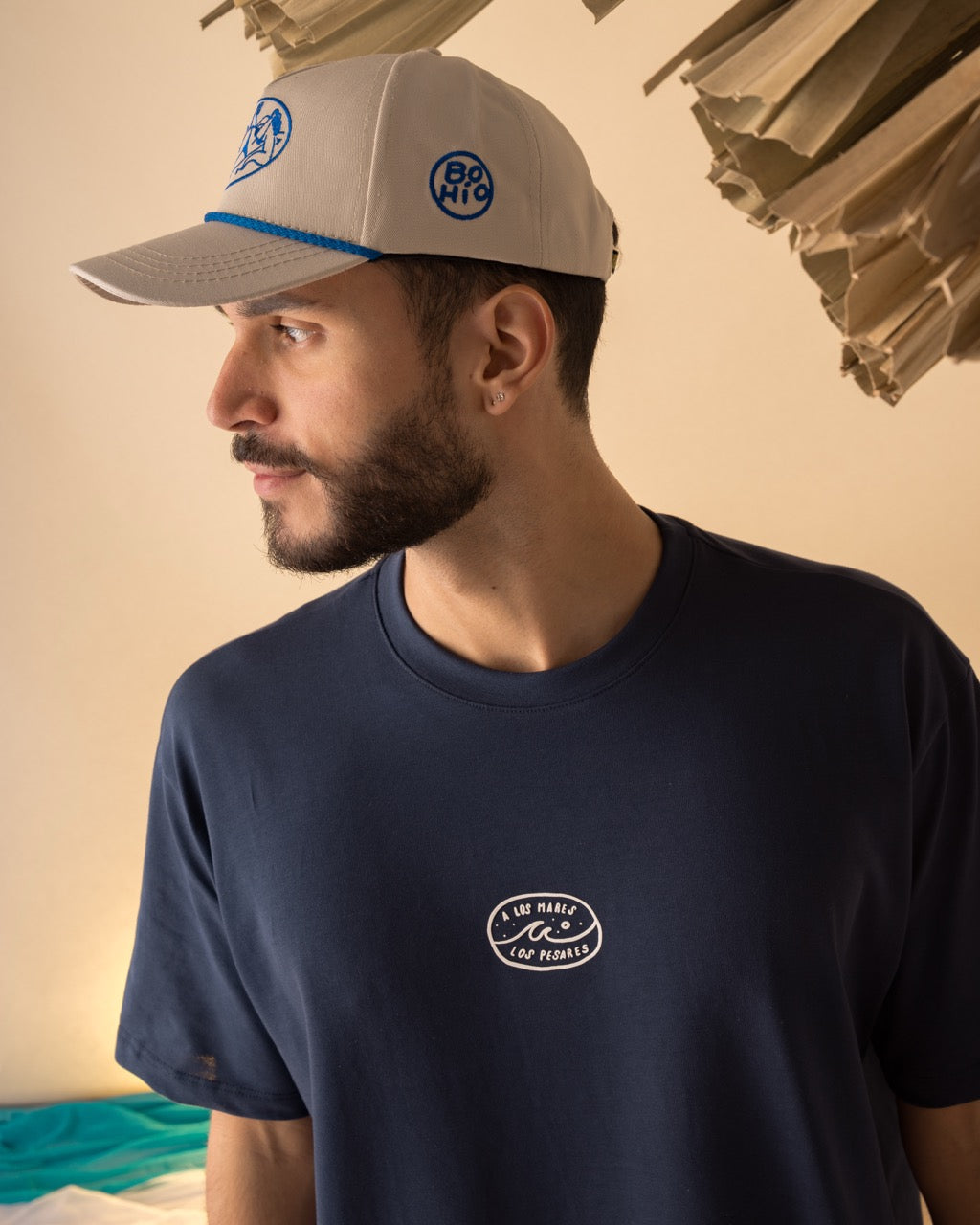 Camiseta Oversize Azul A Los Mares Los Pesares
