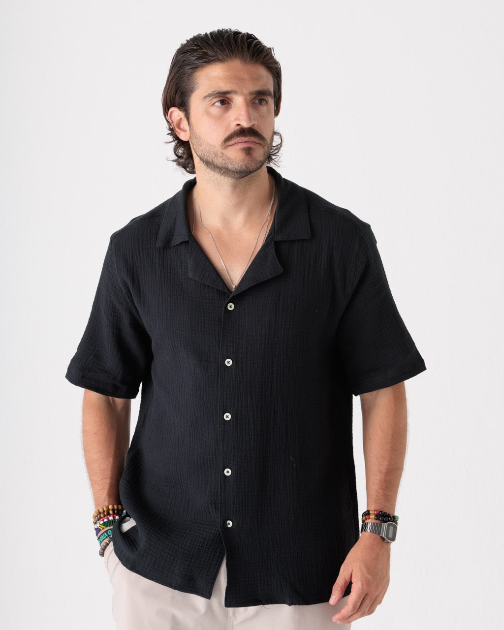 Camisa Masculina Básica Veraneo (Algodon 100%)