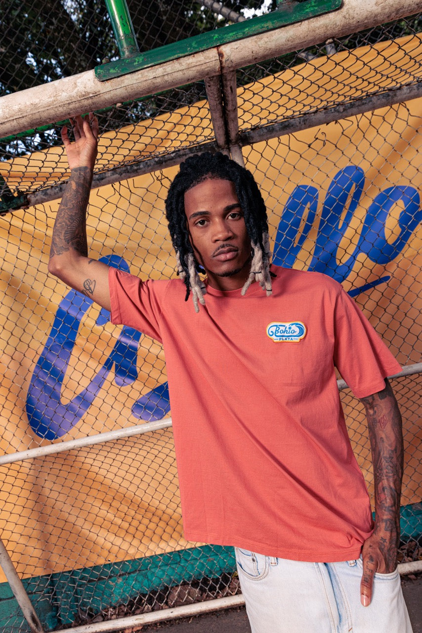 Camiseta Unisex Futbol Criollo Palmera Pastel
