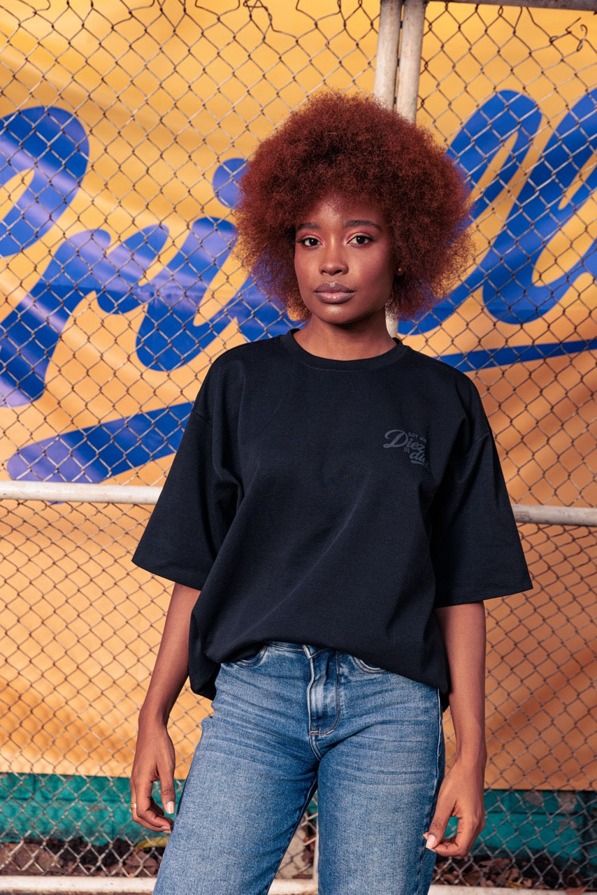 Camiseta Unisex Básica Futbol Criollo Negro