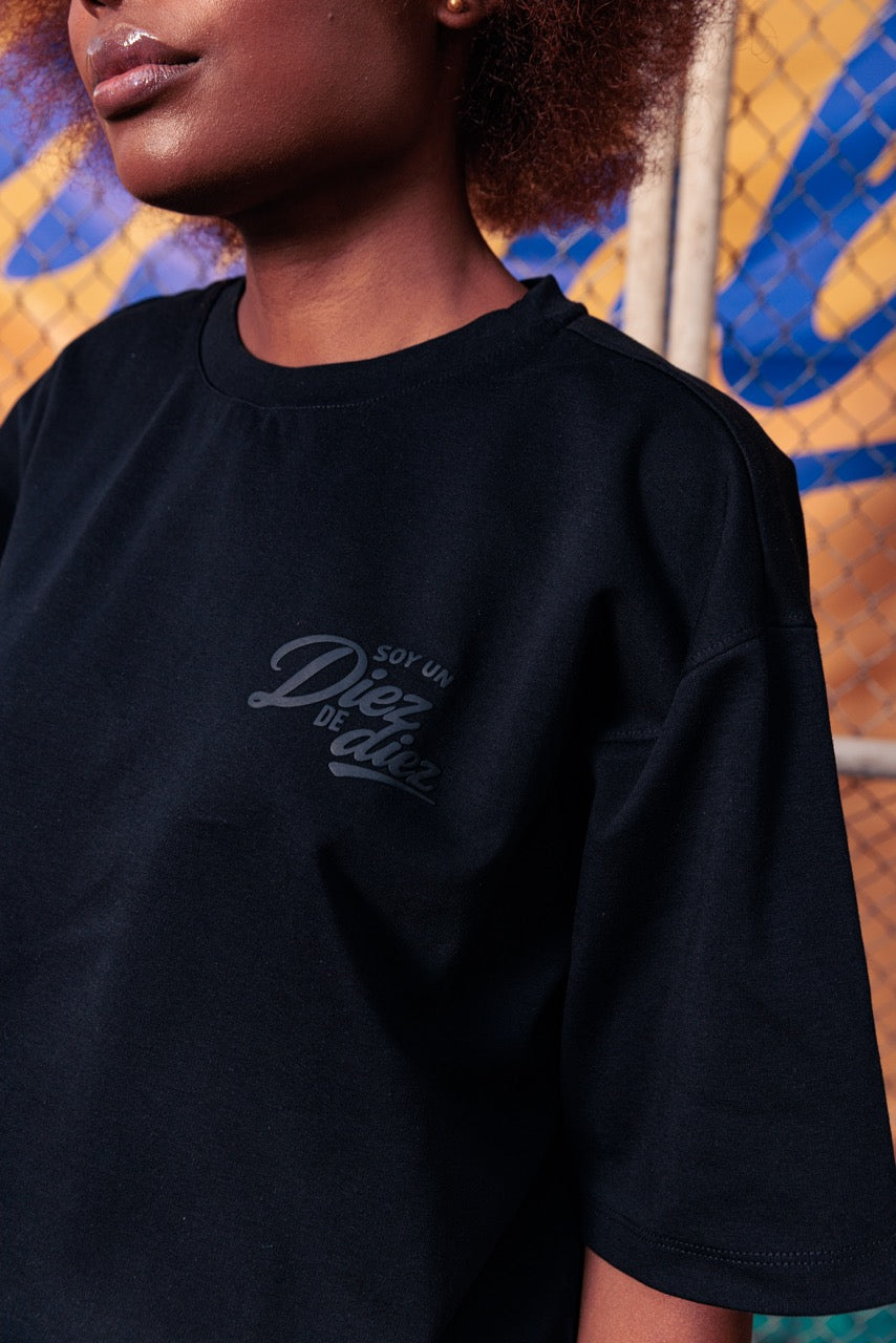 Camiseta Unisex Básica Futbol Criollo Negro