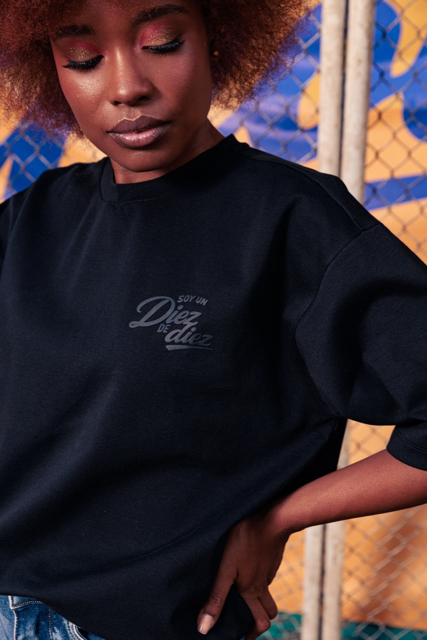 Camiseta Unisex Básica Futbol Criollo Negro