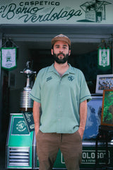 Camisa Unisex Boxy 1989, Verde Pistacho Atlético Nacional X Bohío (Rayón)