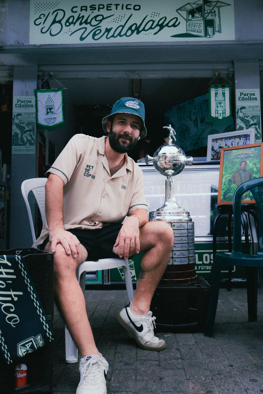 Camisa Unisex Mátame Verde, Caqui Atlético Nacional X Bohío (Rayón)