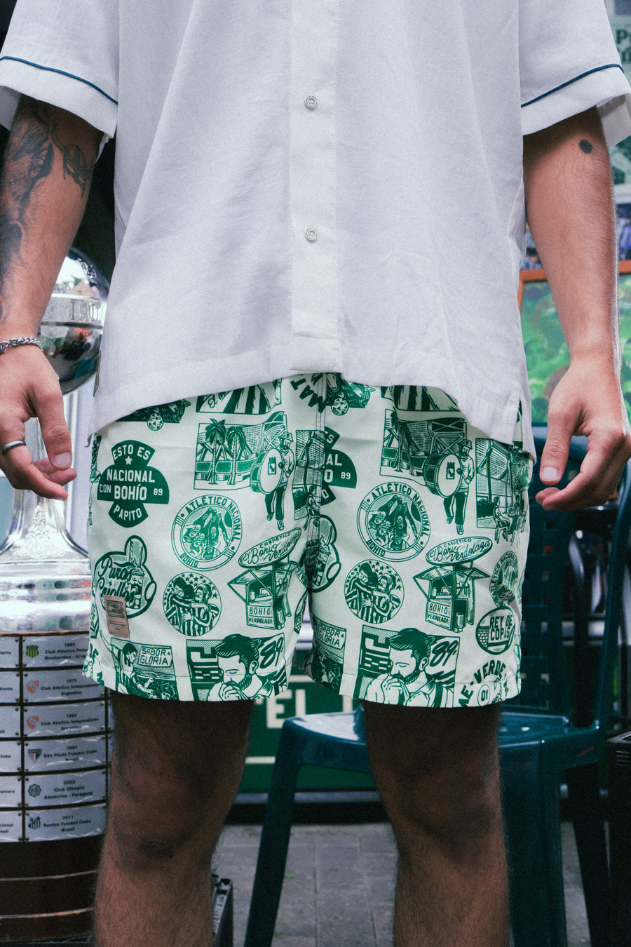 Bañadora Masculina Atlético Nacional X Bohio (Tela Eco)