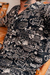 Camisa Hombre Go Rigo Go! X Bohio negro (Chalis)