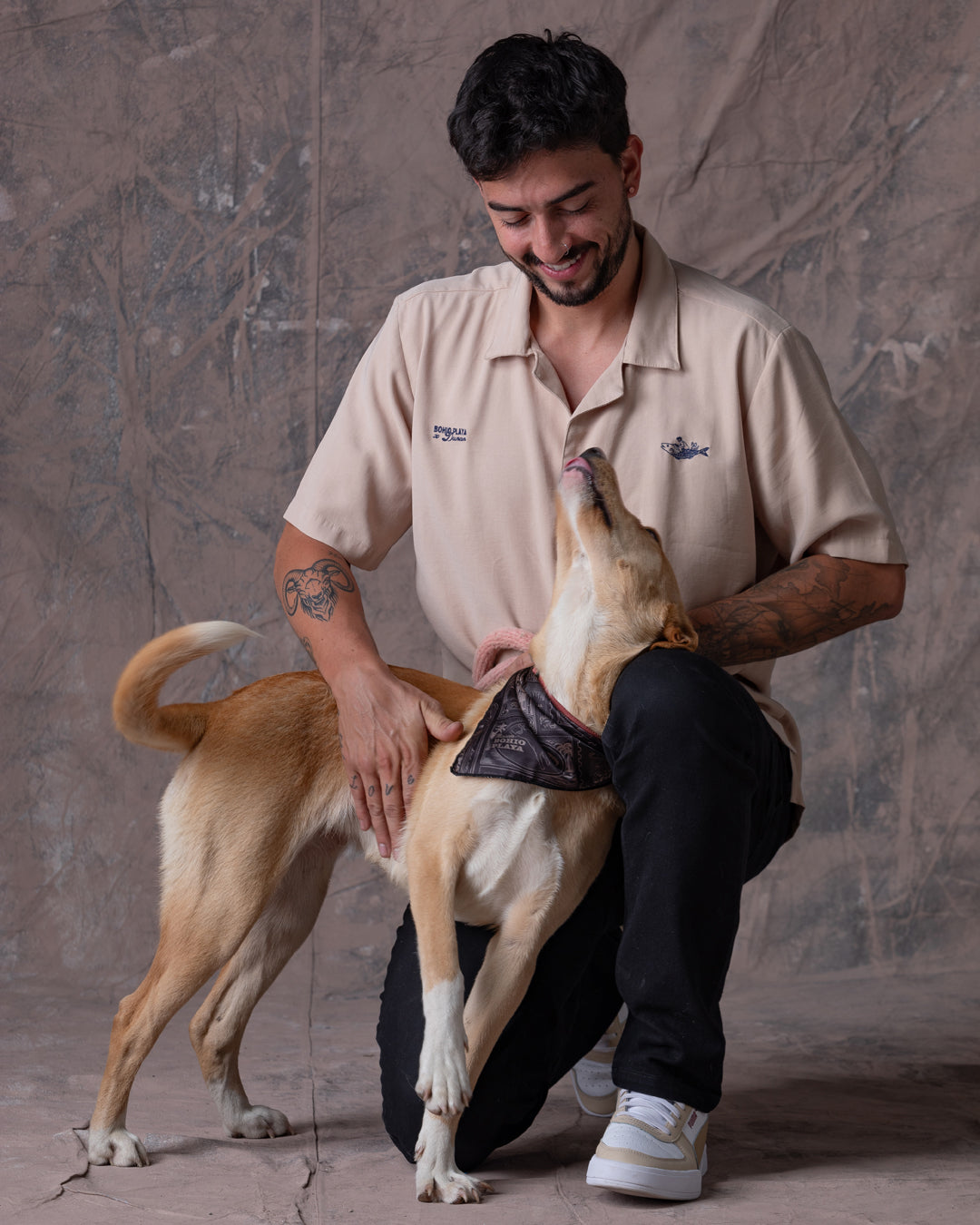 Camisa Unisex Dunan X Bohío Caqui (Rayón)