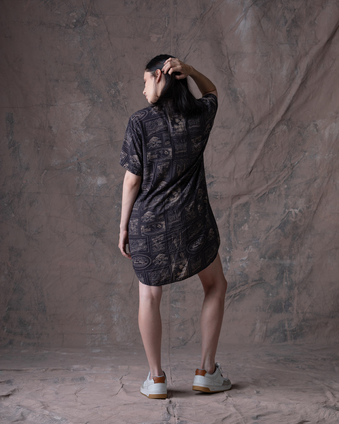 Camisón Mujer Perritos Y Gaticos Dunan X Bohío -Talla unica (Rayón)