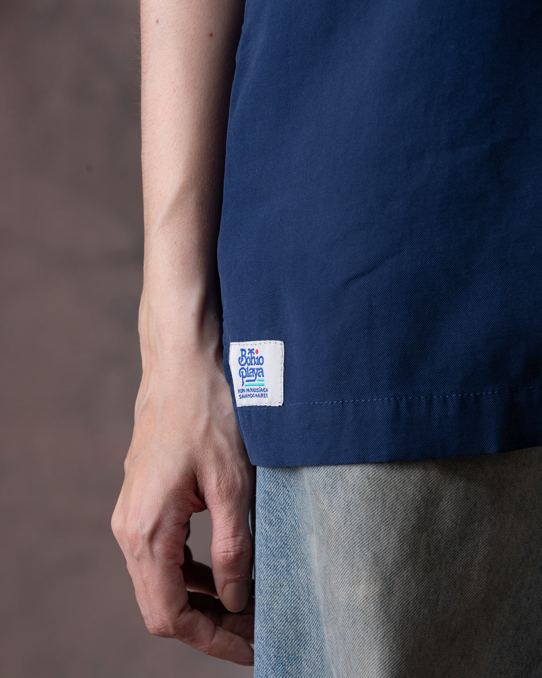 Camisa Unisex Dunan X Bohío Azul (Rayón)
