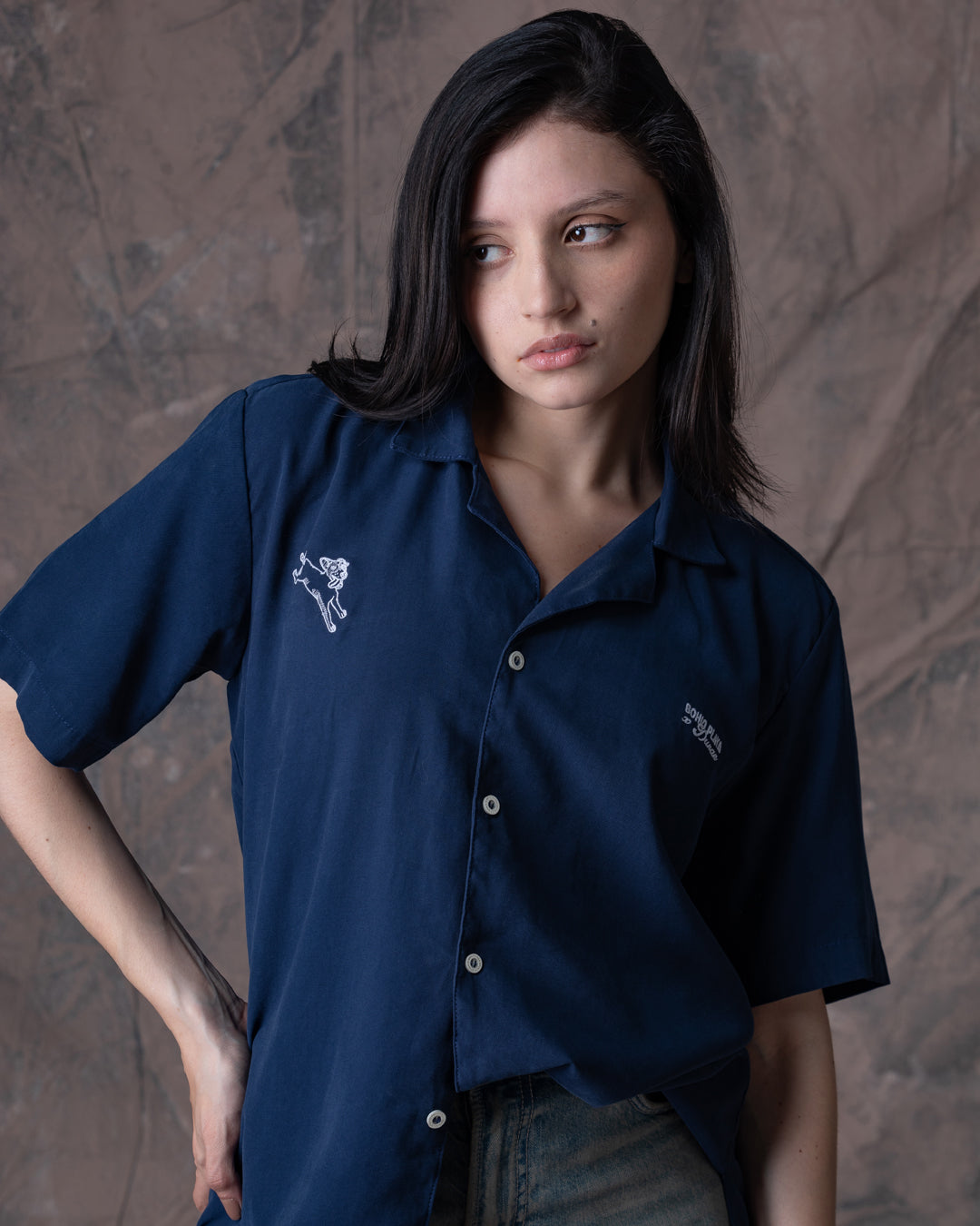 Camisa Unisex Dunan X Bohío Azul (Rayón)