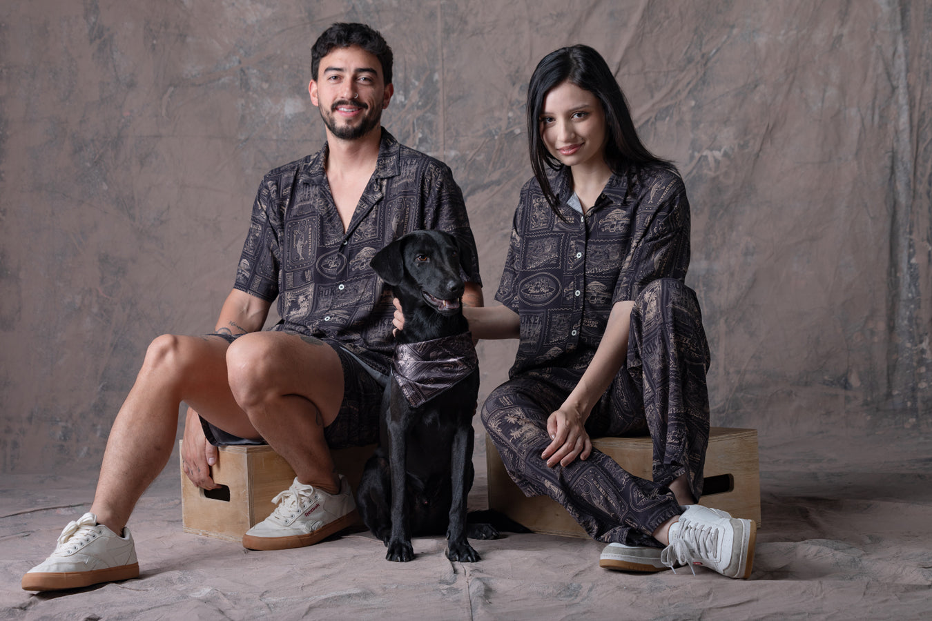 Pantalón Mujer Perritos Y Gaticos - Dunan X Bohío - (rayón)