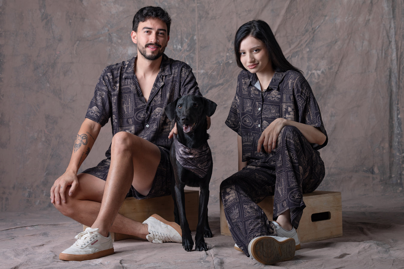 Pantalón Mujer Perritos Y Gaticos - Dunan X Bohío - (rayón)