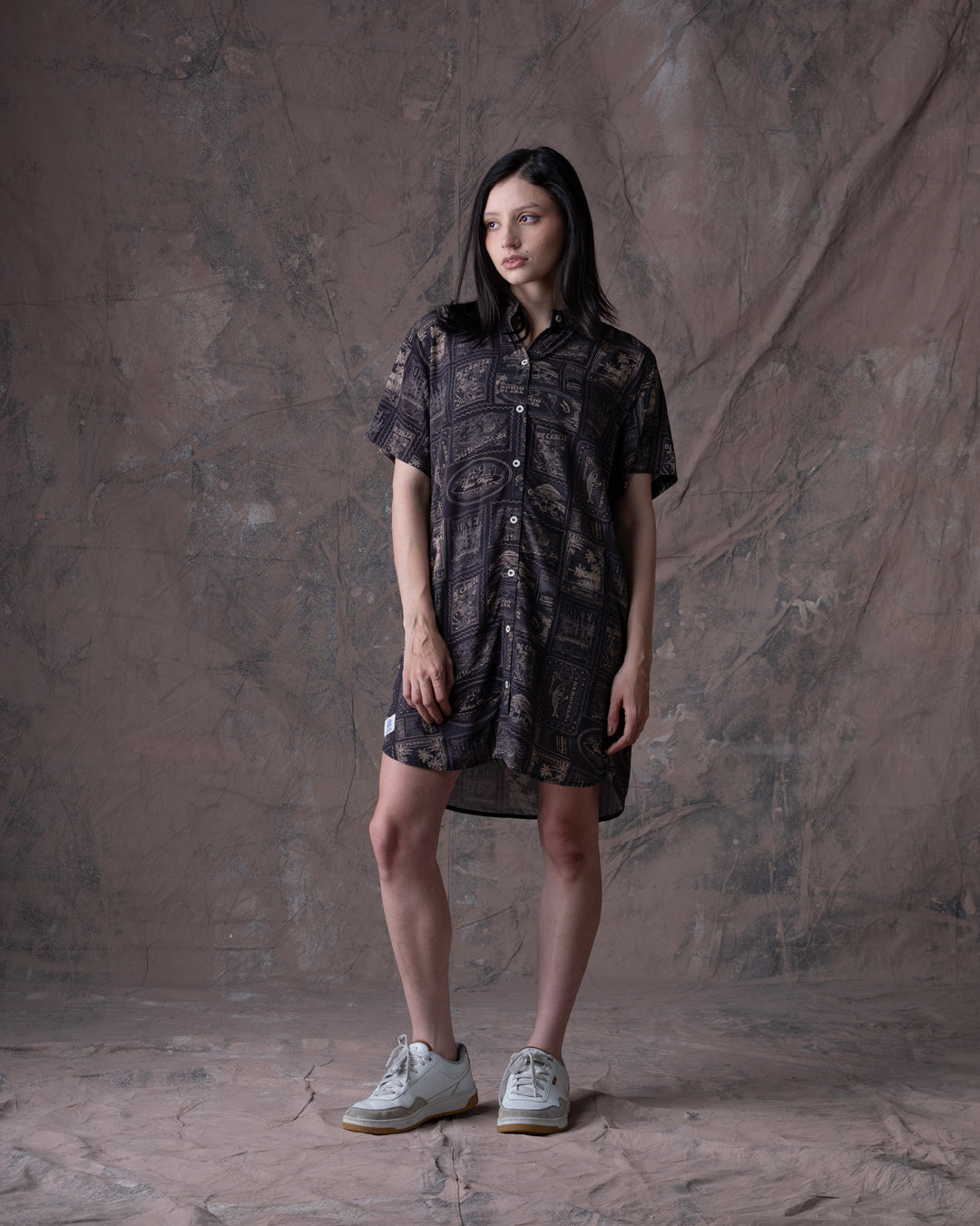 Camisón Mujer Perritos Y Gaticos Dunan X Bohío -Talla unica (Rayón)