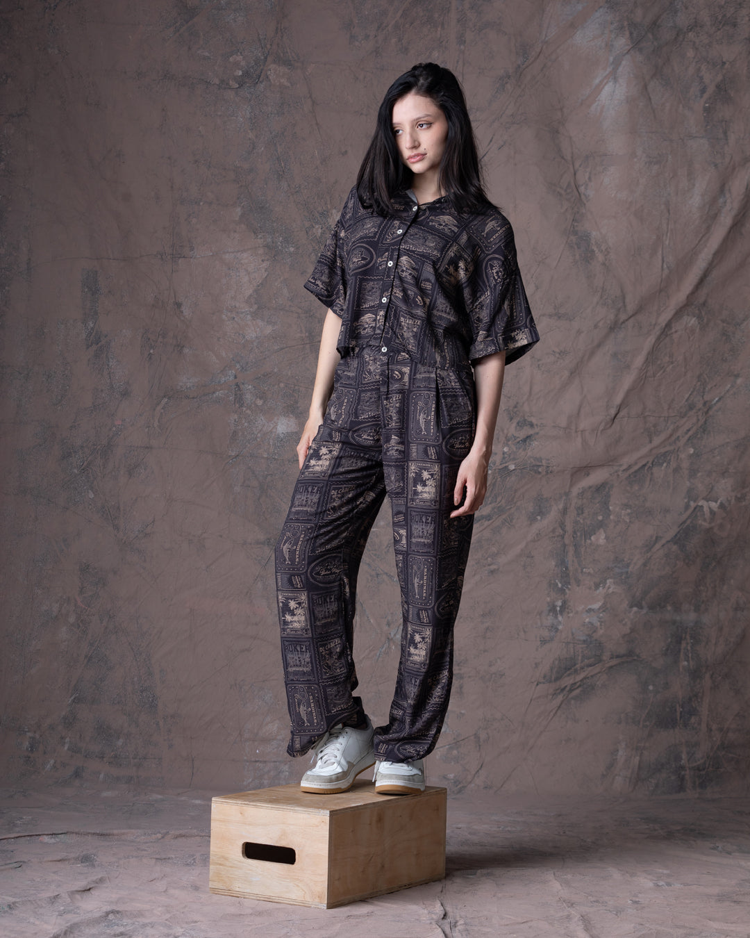Pantalón Mujer Perritos Y Gaticos - Dunan X Bohío - (rayón)
