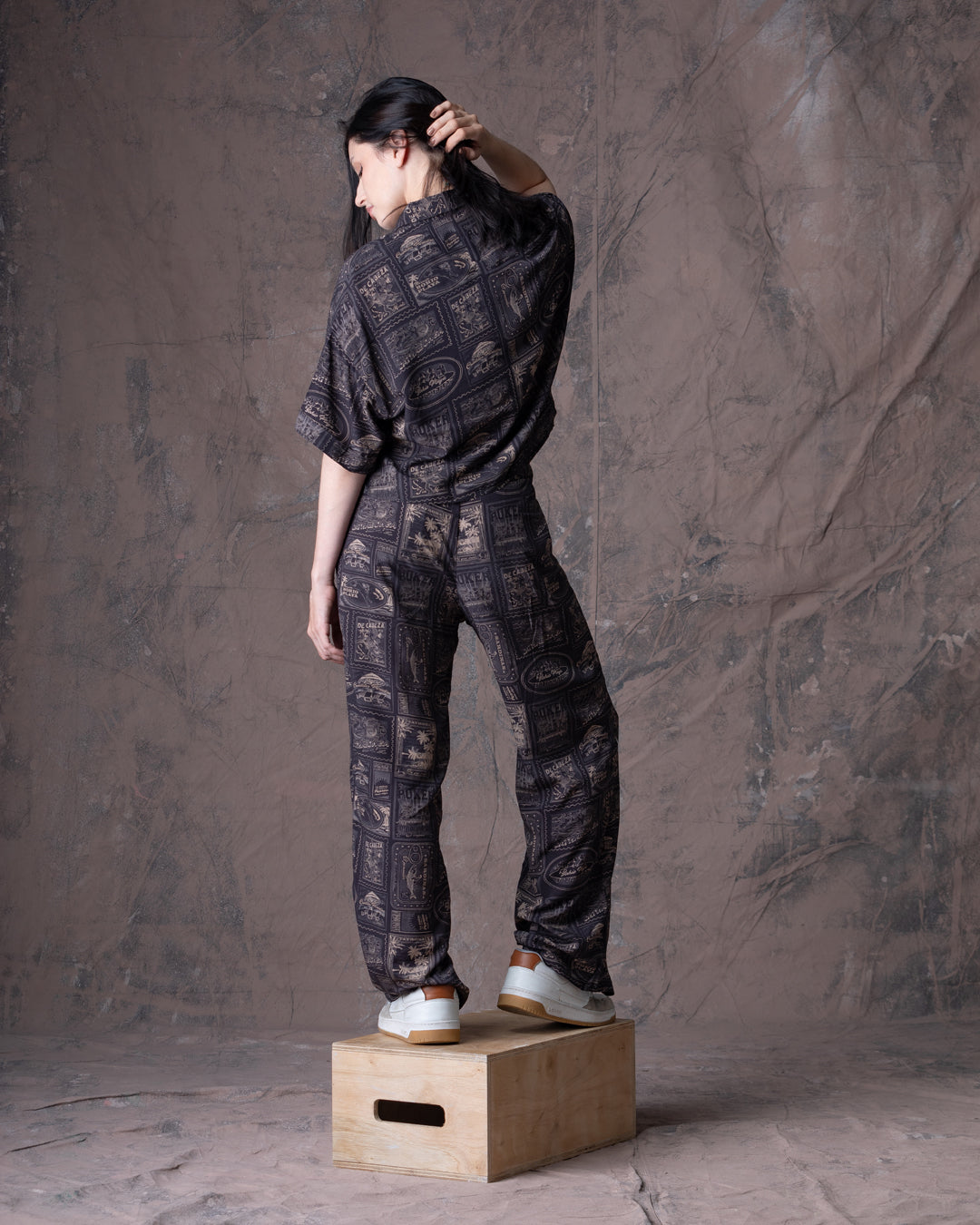 Pantalón Mujer Perritos Y Gaticos - Dunan X Bohío - (rayón)