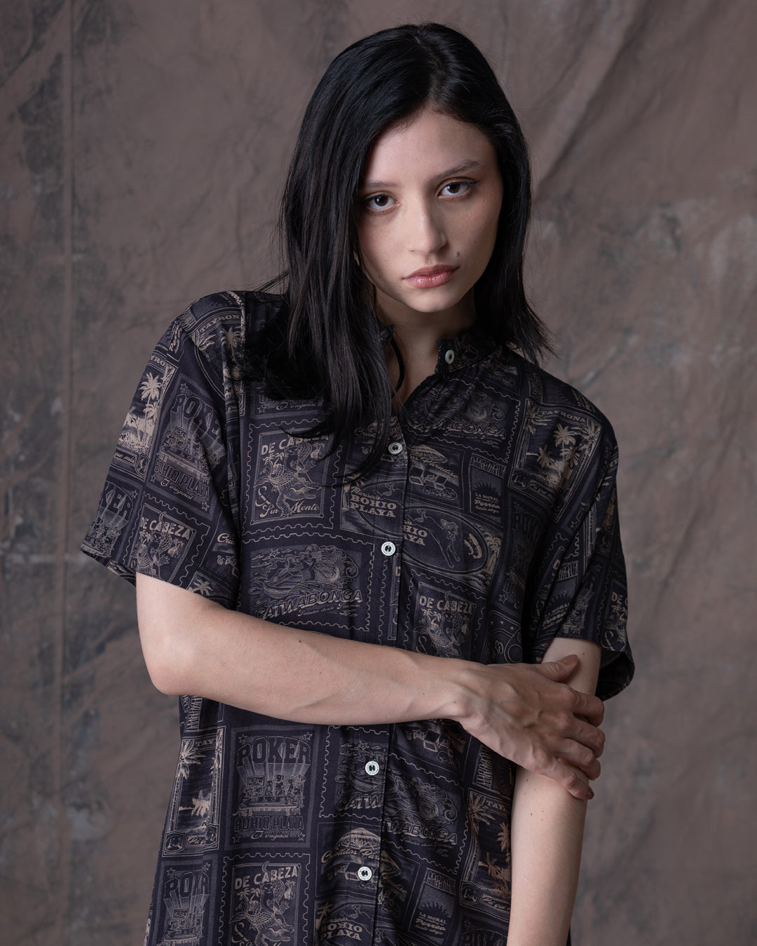 Camisón Mujer Perritos Y Gaticos Dunan X Bohío -Talla unica (Rayón)
