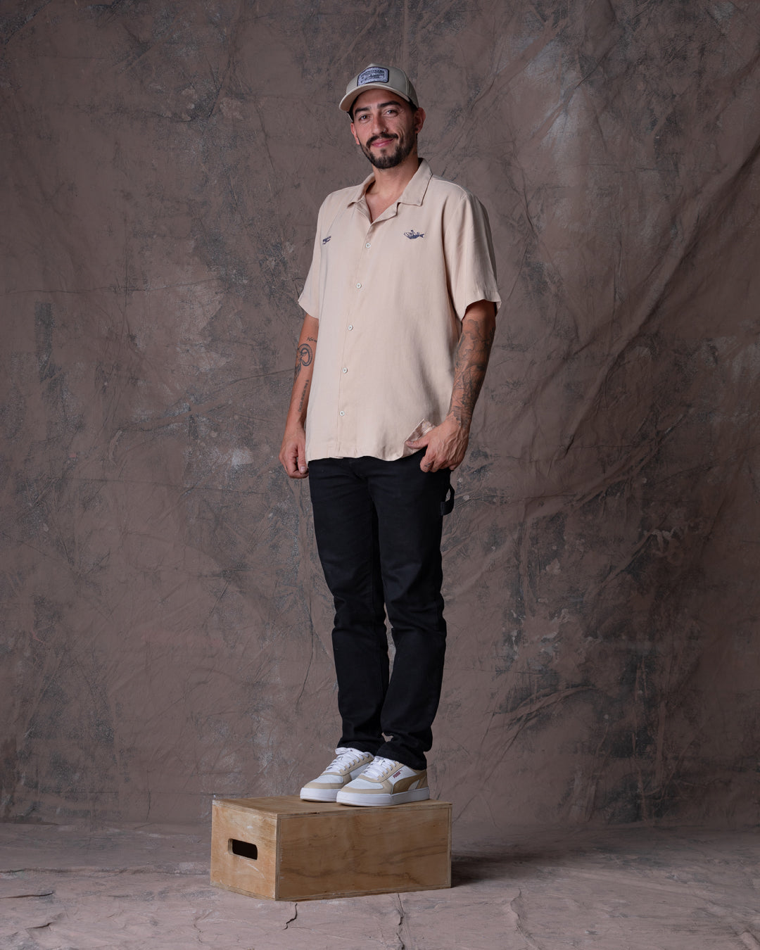 Camisa Unisex Dunan X Bohío Caqui (Rayón)