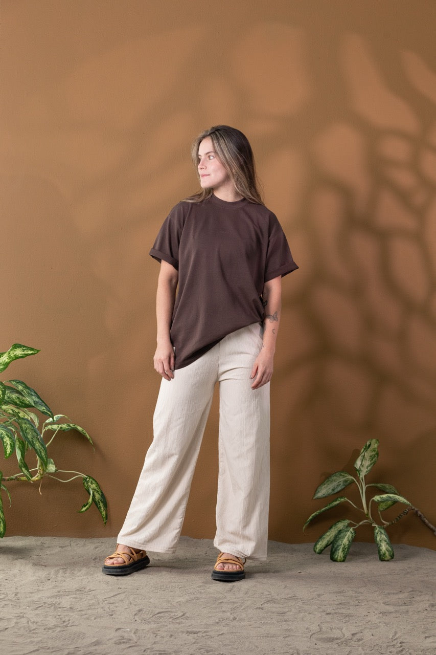 Camiseta Oversize Café 270 gr