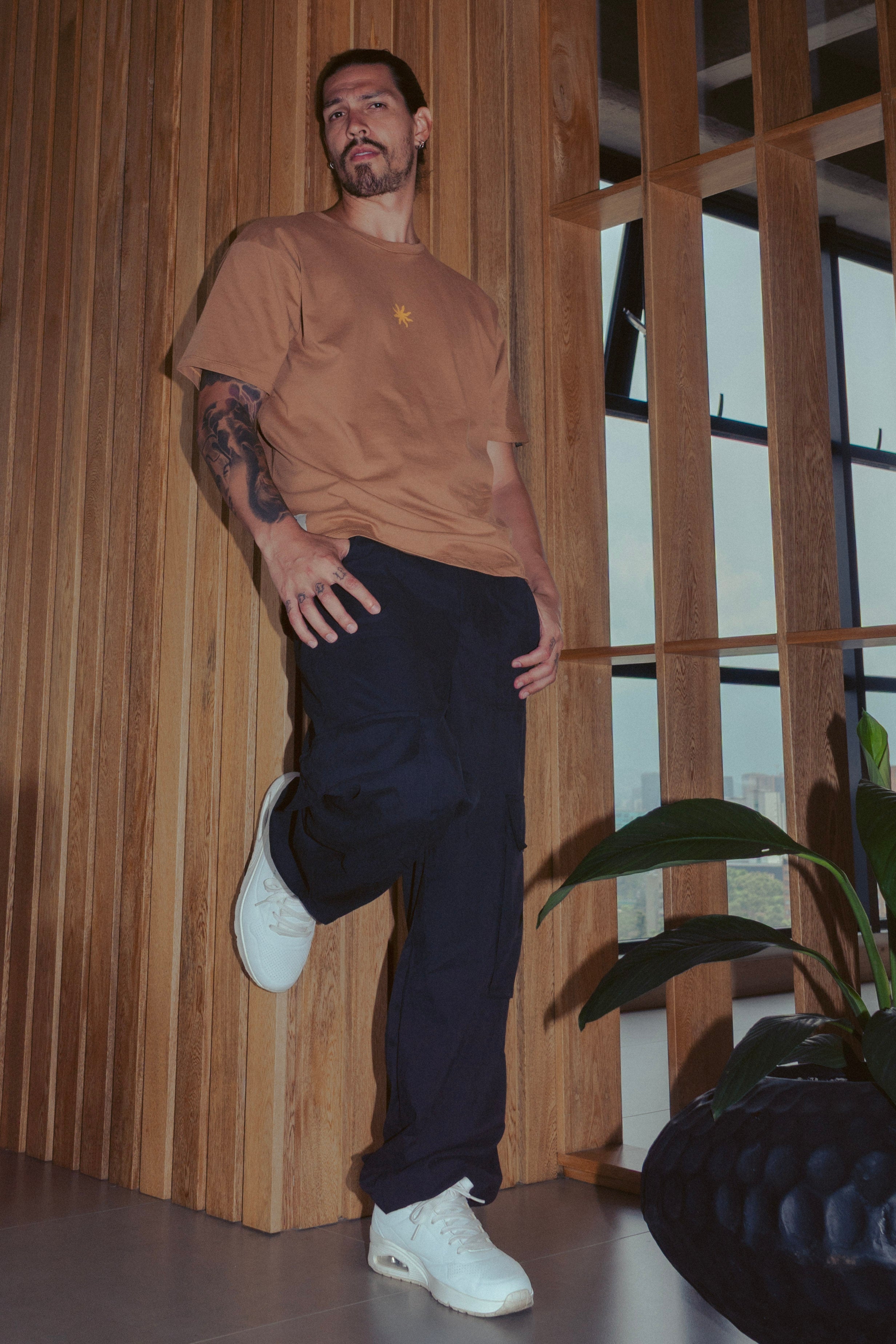 Camiseta Unisex Oversize Renacer Mostaza (190gr algodón)