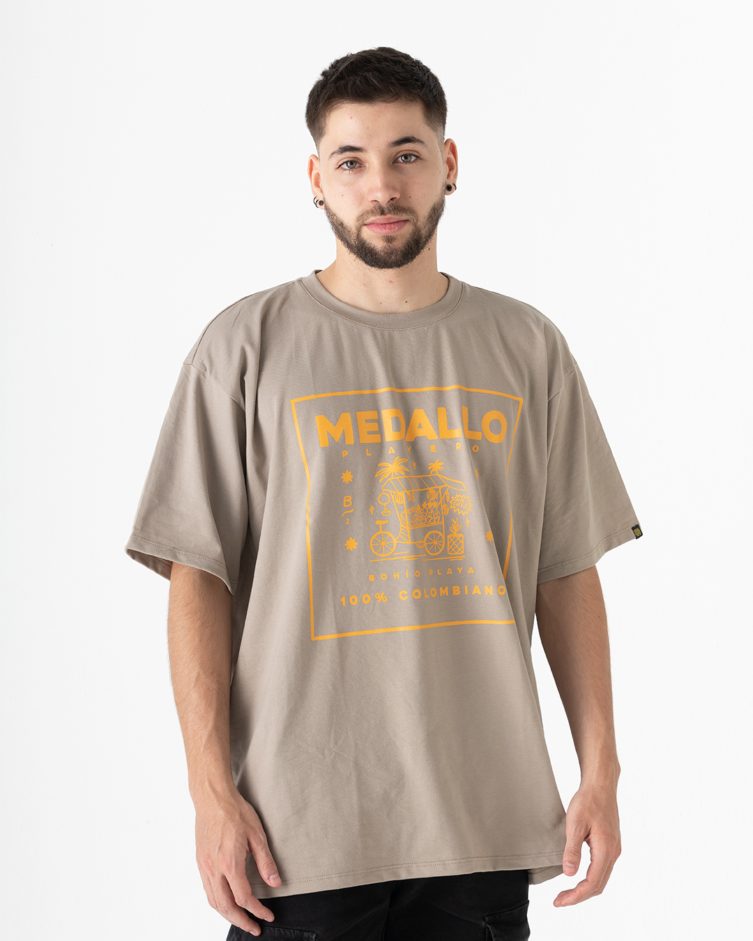 Camiseta Oversize unisex Medallo Playero (Algodón 230gr)
