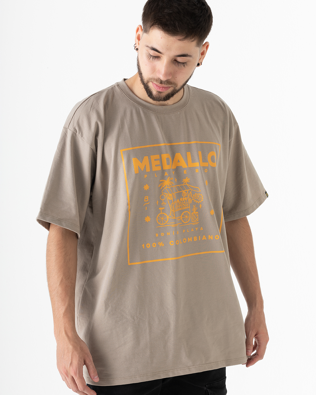 Camiseta Oversize unisex Medallo Playero (Algodón 230gr)