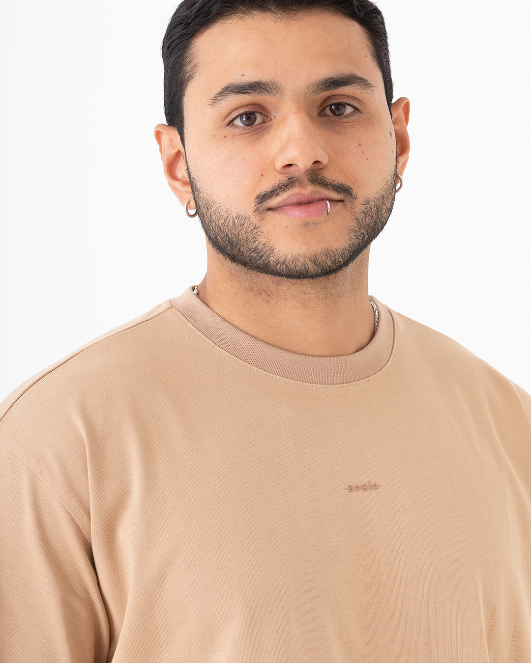 Camiseta unisex Oversize Caqui Algodón 303 gr