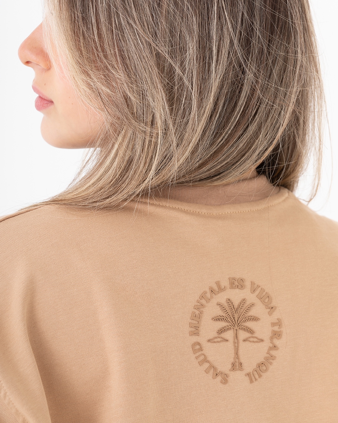 Camiseta unisex Oversize Caqui Algodón 303 gr