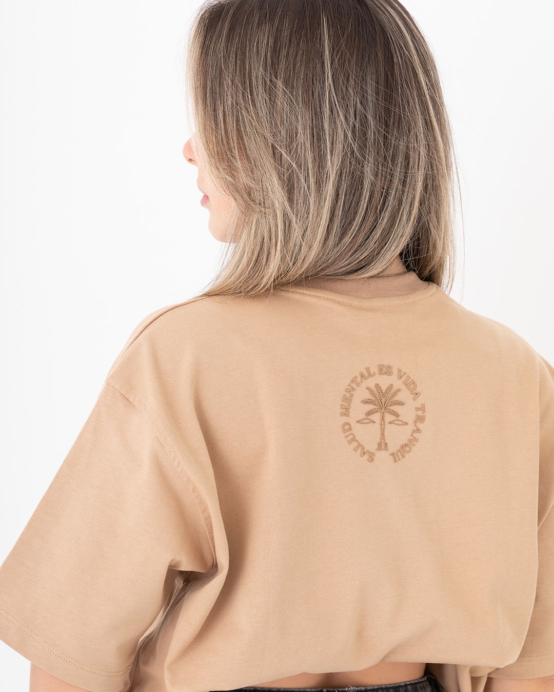 Camiseta unisex Oversize Caqui Algodón 303 gr
