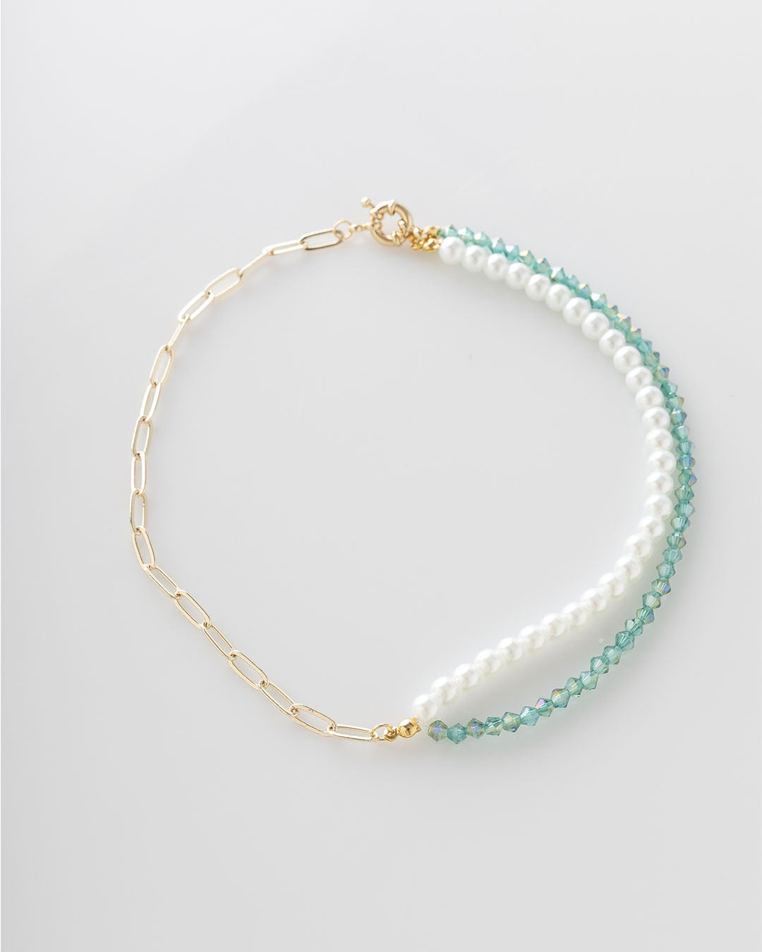 Collar Perla del Caribe baño en oro