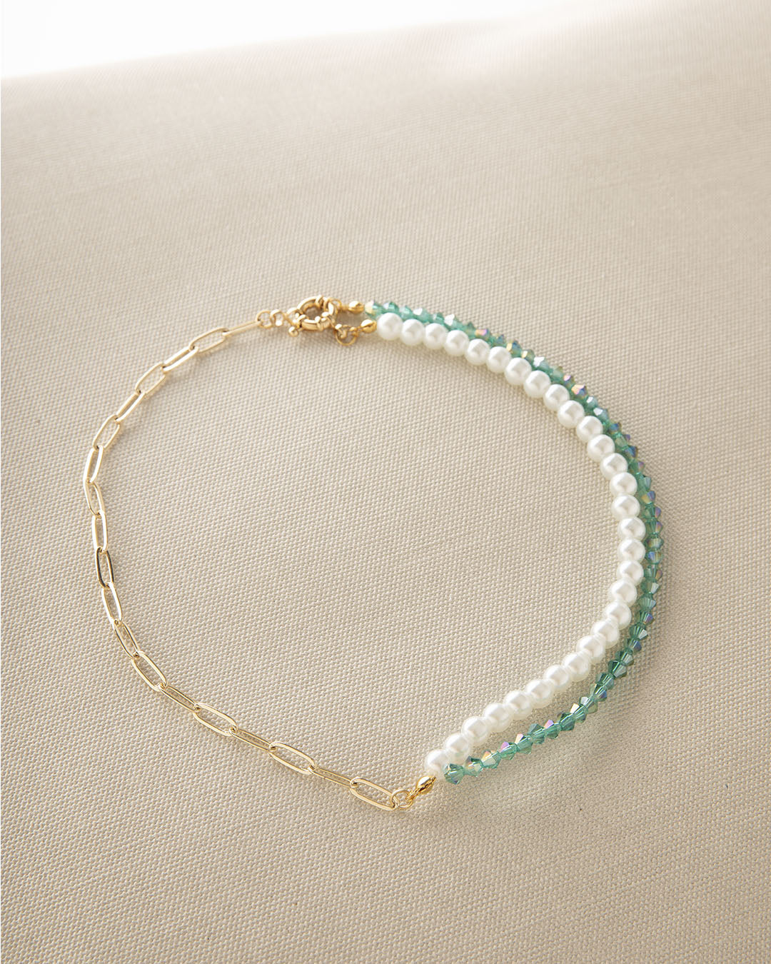 Collar Perla del Caribe baño en oro