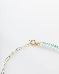 Collar Perla del Caribe baño en oro