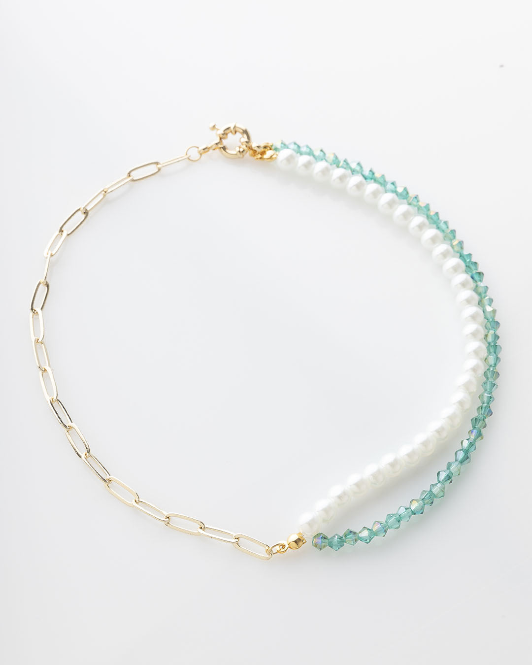 Collar Perla del Caribe baño en oro