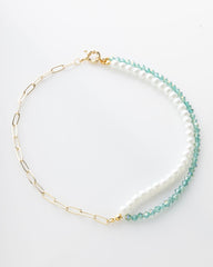 Collar Perla del Caribe baño en oro